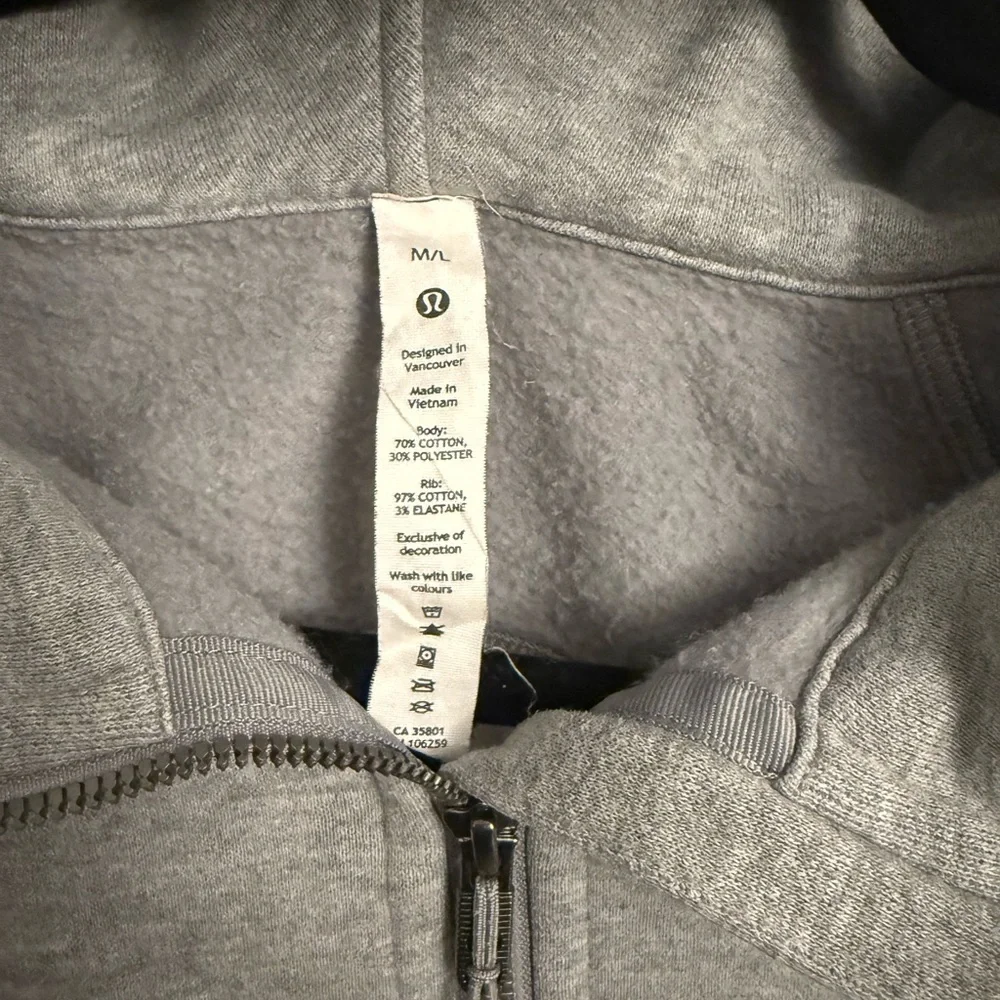 Lululemon Scuba Oversized Half-Zip Hoodie-Grey Size M/L